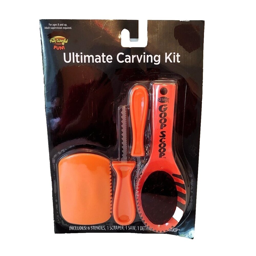 Fun World Ultimate Carving Tool Kit Food Fruits Vegetables Pumpkins Melons Gords